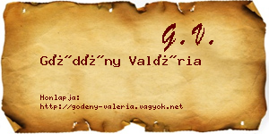 Gödény Valéria névjegykártya
